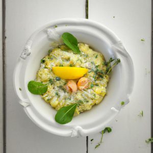 risotto z owocami morza - przepis